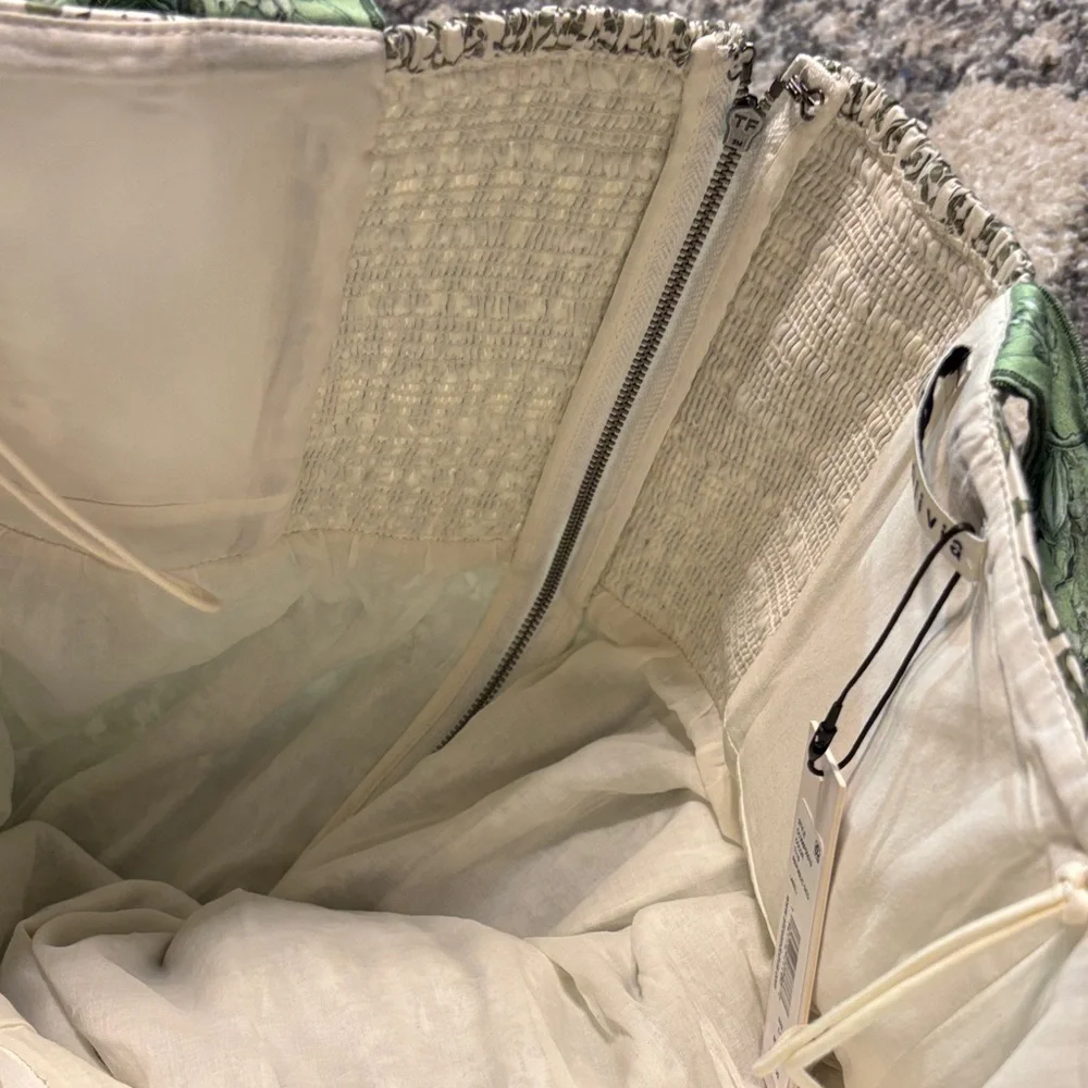 Alice + Olivia Green Floral Tie-Strap Girls' Dress - Picture 4 of 5